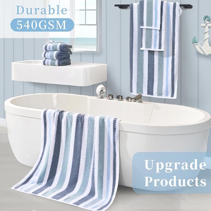 Striped Bath Towels - Image 5
