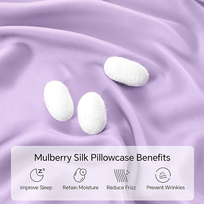 INFIIXSO Mulberry Silk Pillow Case King Size, Silk Pillowcase - Image 2