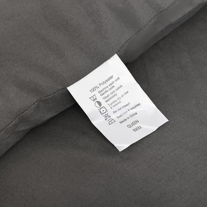ROSGONIA Oversized King Comforter Charcoal Gray, Soft Lightweight Oversized - Image 8