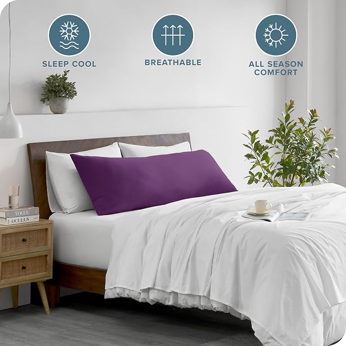 Bare Home Microfiber Body Pillow Cover - Image 2