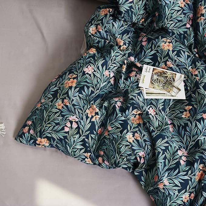 Cupocupa Duvet Cover Queen Size Set Boho Floral Pattern Duvet Cover Queen - Image 4