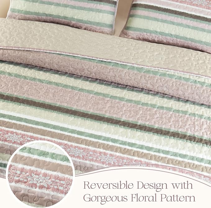 Exclusivo Mezcla Reversible Boho Quilts King Size - Image 3