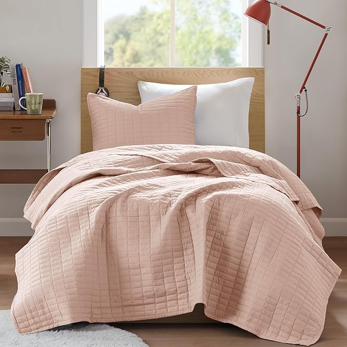 Comfort Spaces Kienna Quilt Set- Double Sided Stitching Design Summer Blanket - Image 2