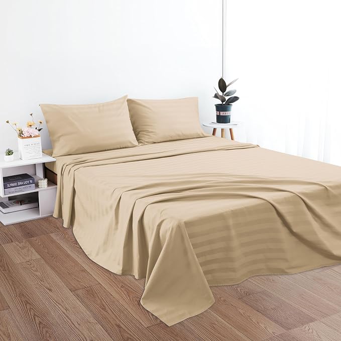 Cotton Queen Flat Sheet Only, 600 Thread Count 100% Egyptian Cotton Top Sheet - Image 5