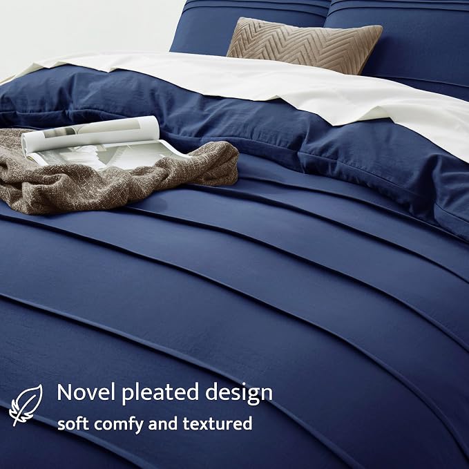 Oli Anderson Navy Blue Duvet Cover Queen Size - Image 3