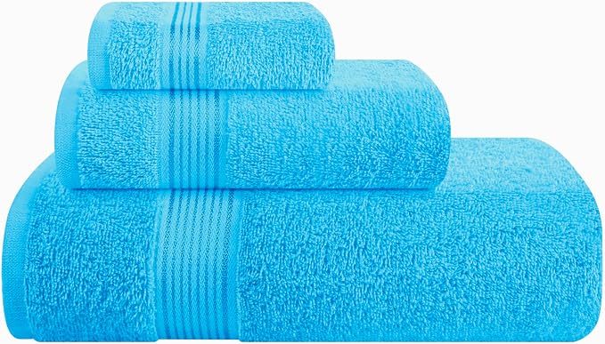 Belizzi Home Ultra Soft 3 Pack Cotton Towel Set, Contains a Bath Towel 28x55 by Unknown