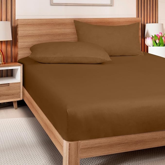 ROYALE LINENS 300 Thread Count 100% Long Staple Combed Cotton Fitted Sheet Twin - Image 6