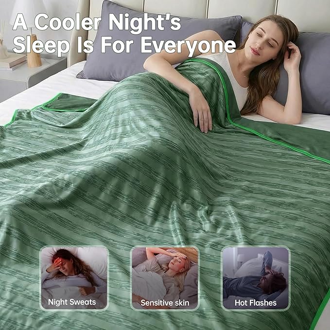 Guohaoi Cooling Throw Blanket for Hot Sleepers, Arc-Chill Q-Max >0.5 Cool Fiber - Image 5