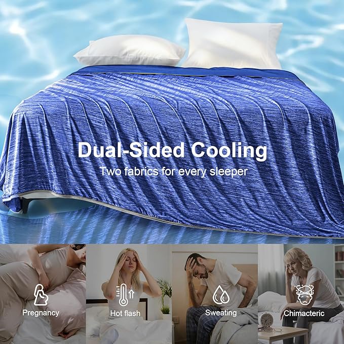 KMUSET Cooling Blanket King Size, Double Sided Summer Cooling Blankets - Image 8
