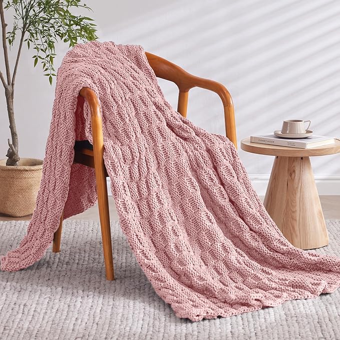 Knitted Weighted Blanket Adults, No Beads Heavy Blanket 36” x 48'' 3lbs - Image 2