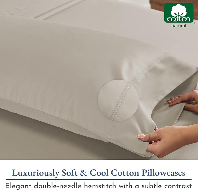 California Design Den Pillow Cases Standard Size Set of 2-800 Thread Count - Image 7