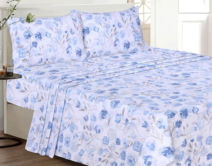 RUVANTI 100% Cotton Sheets – King Size Percale Bedding, Cooling & Breathable - Image 5
