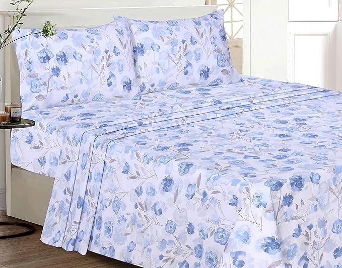 RUVANTI 100% Cotton Sheets – Full Size Percale Bedding, Cooling & Breathable - Image 8