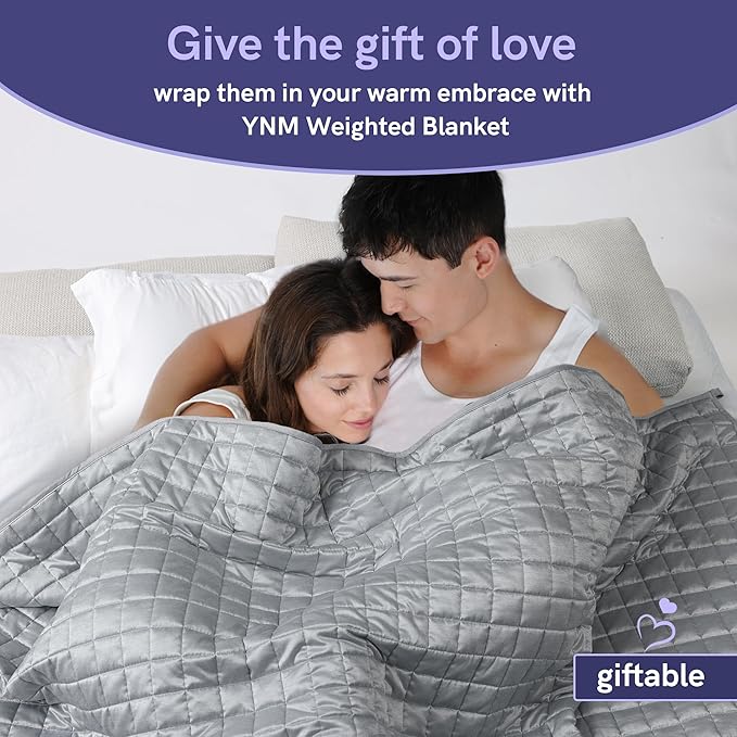 YnM Cooling Weighted Blanket for Adults, 40lbs Heavy Bed Throw Comforter - Image 7