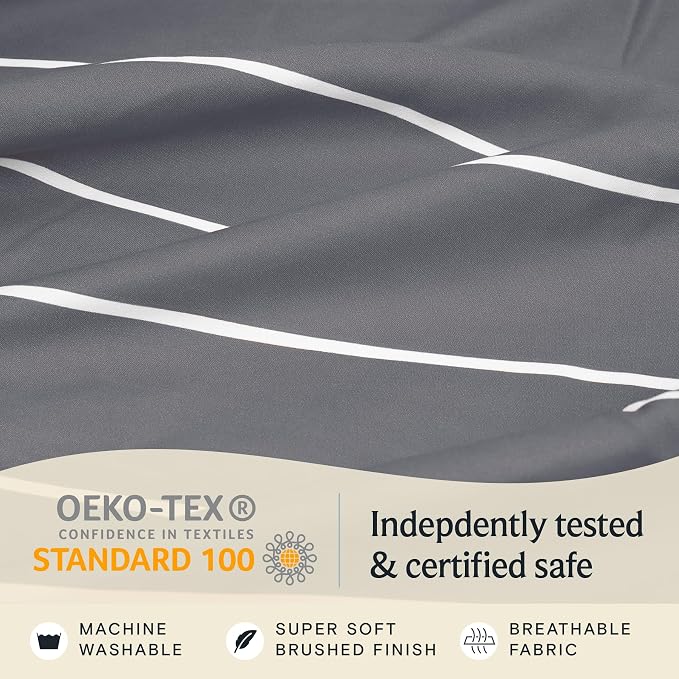 LuxClub 4 PC Queen Size Sheet Set, Breathable Luxury Bed Sheets, Deep Pockets - Image 6