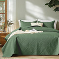 FLYMME Twin Quilt Bedding Set, Olive Green Ultra Soft Lightweight Microfiber by FLYMME