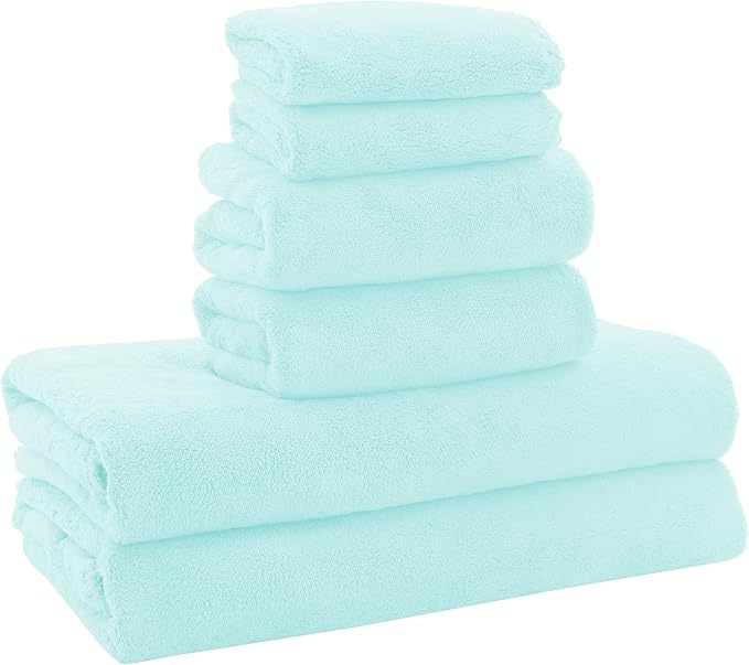 MOONQUEEN Ultra Soft Towel Set-Quick Drying-2 Bath Towels 2 Hand Towels 2 by MOONQUEEN