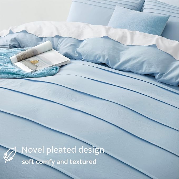 Oli Anderson Airy Blue Duvet Cover Queen Size - Image 3