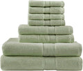 Madison Park 800GSM Bathroom Towel Set of 8 100% Cotton Bath Towel Set by MADISONPARK