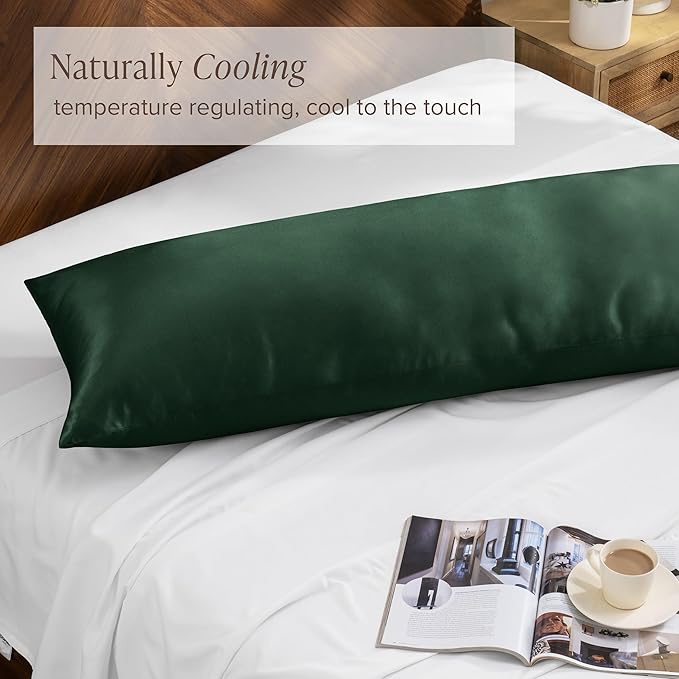 Bare Home 100% Rayon Made from Bamboo Luxury Body Size Cooling Pillowcase - Image 3