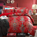 mixinni Long Staple Cotton Percale Paisley Duvet Cover by mixinni