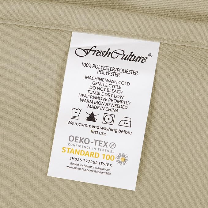 FreshCulture Queen Flat Sheets Only 2 Pack - Image 7