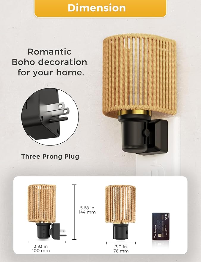 L LOHAS LED Night Lights Plug into Wall, Boho Night Light, Decorative Bohemian - Image 7