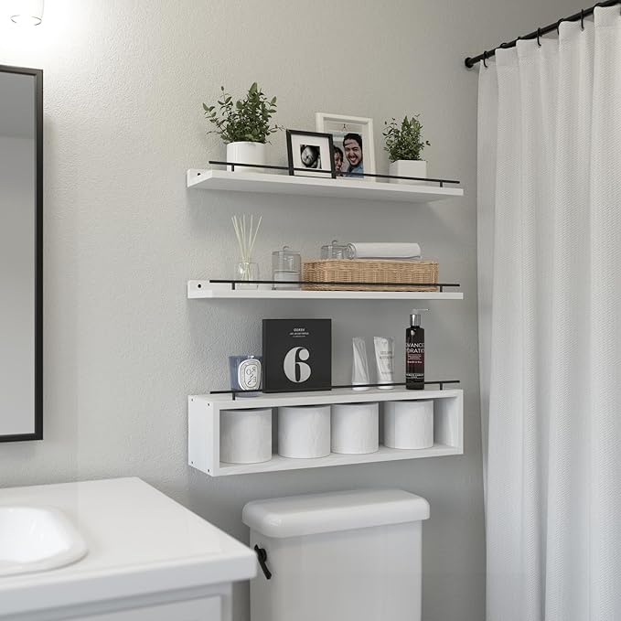 WOPITUES Floating Shelves for Wall 24 inch - Image 5