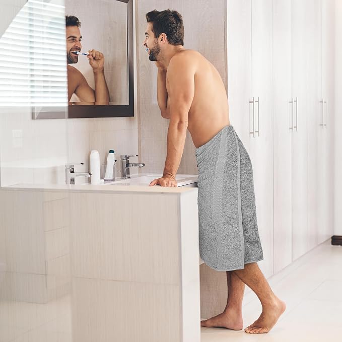 Commercial Bulk Pack of 12 Bath Towels – 100% Cotton Terry 24" x 48" – Ideal - Image 8