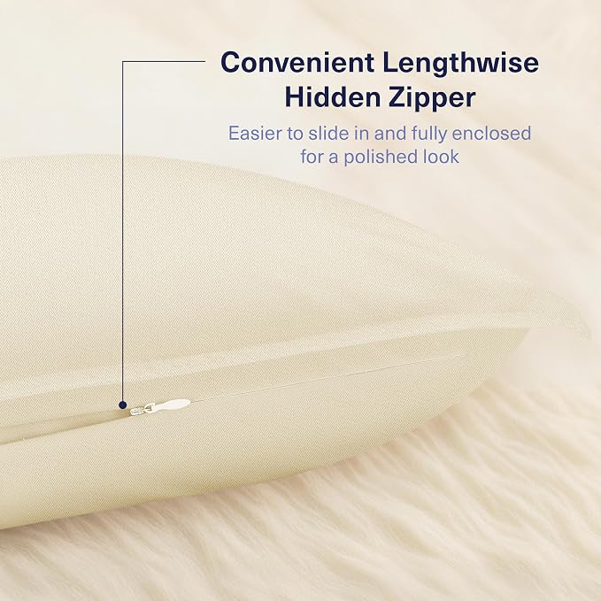 Kickoff Viscose Bamboo Pillowcase, 100% Organic Hidden Zippered Viscose Bamboo - Image 4