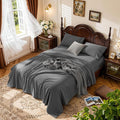 LBRO2M 100% Cotton Sheets Set Deep Pocket 24", 1000 Thread Count Full Size 4 by LBRO2MBedding