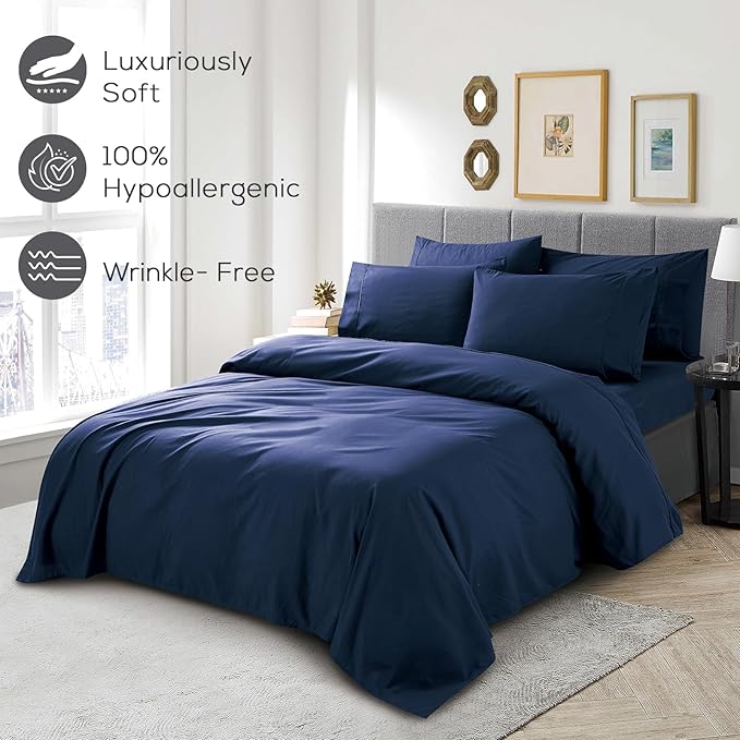 Mueller Luxury 6 Piece Queen Sheet Set - Image 5