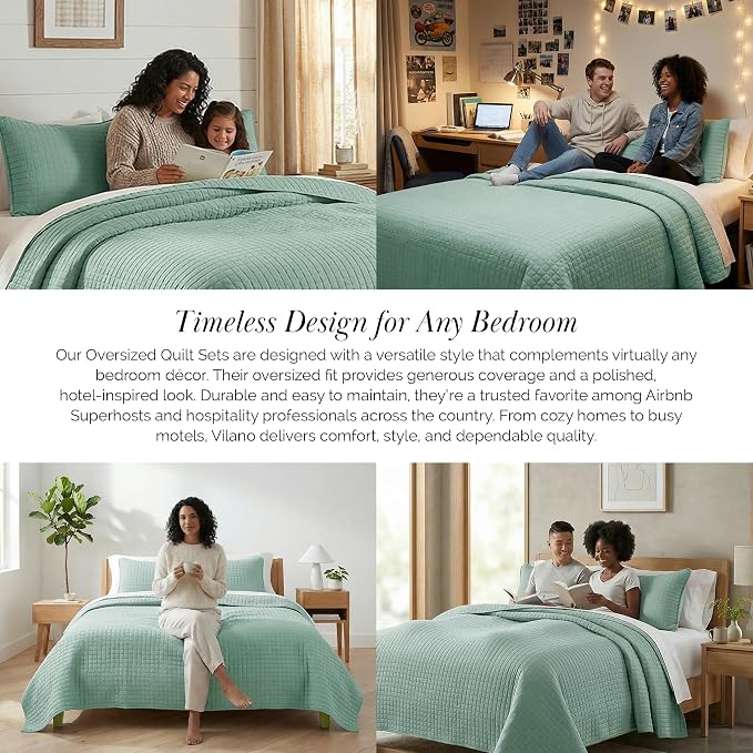 Southshore Fine Living, Inc. Oversized King Quilt Bedding Set, Soft Microfiber - Image 6