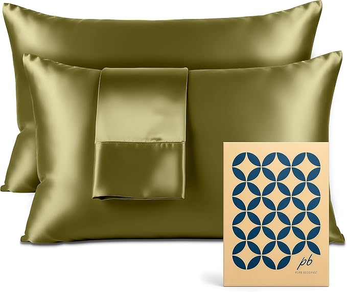 Pure Bedding Satin Pillowcase 2 Pack by PureBedding
