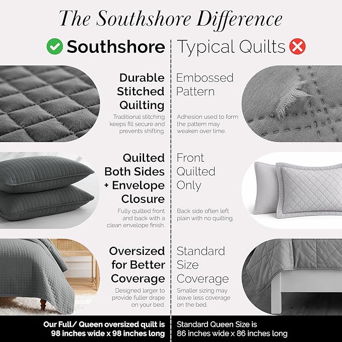 Southshore Fine Living, Inc. Summer Bedspreads Queen Size Set, Full/Queen Quilt - Image 4