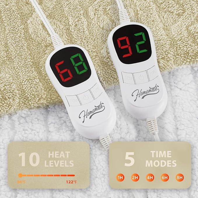 Homemate Electric Heated Blanket Queen - Image 4