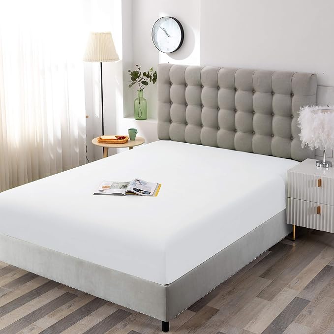 Sfoothome Twin Fitted Sheet Only, Brushed Microfiber, Extra Soft and Comfortable - Image 2