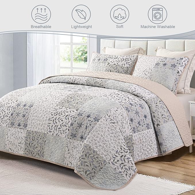 Exclusivo Mezcla Reversible Boho Quilts Twin Size - Image 2