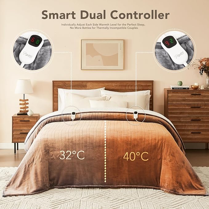 Homemate Electric Heated Blanket Full Size - Image 6