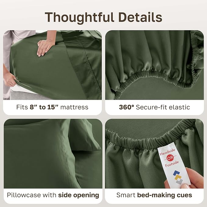 California Design Den Twin XL Bed Sheets Set - Image 5