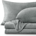BEDELITE Flannel Sheets Twin Size Grey by BEDELITE
