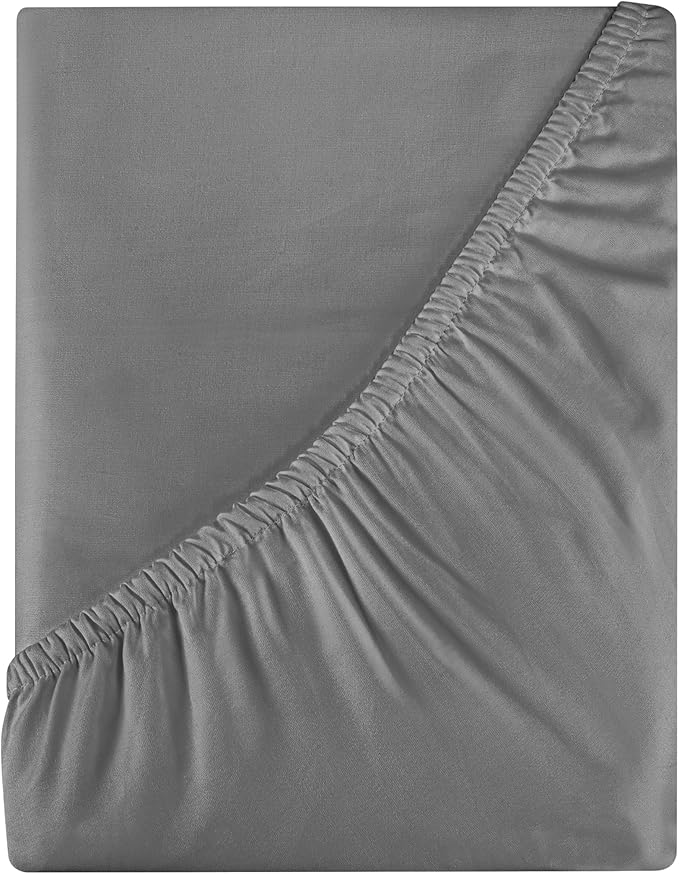 Royale Linens 400 Thread Count 100% American Grown Cotton Fitted Sheet Queen by ROYALELINENS