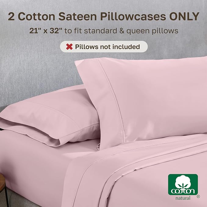 California Design Den Standard Queen Size Pillowcase Set - Image 3