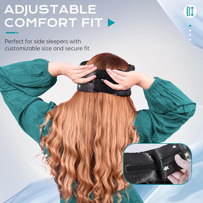 MUSICOZY Silk Sleep Mask for Women Men, Ultra-Soft Mulberry Silk Eye Mask - Image 6