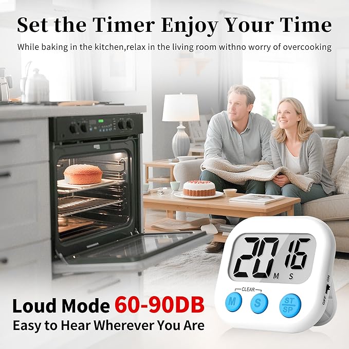 ZILLEEN Classroom Timers for Kids Classroom Magnetic Digital Kitchen Timers for - Image 3