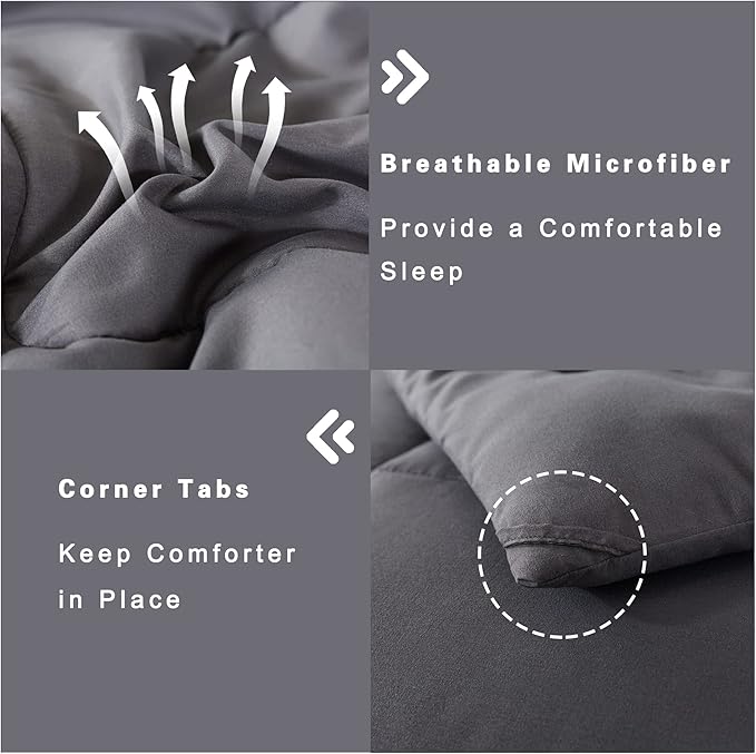 DOWNCOOL Twin Comforter Set -All Season Bedding Comforters Sets - Image 5