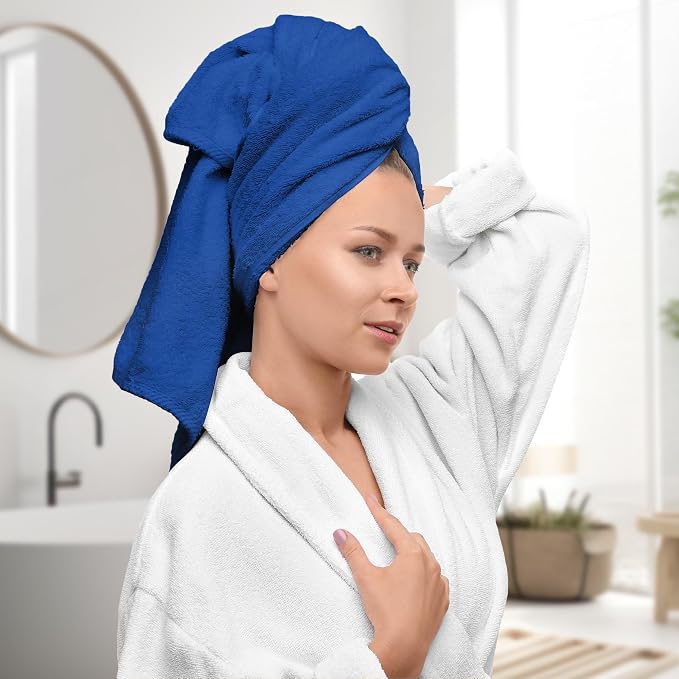 Avalon Towels Luxury 8 Piece Blue Towels Set, 2 Bath Towels, 2 Hand Towels and - Image 2