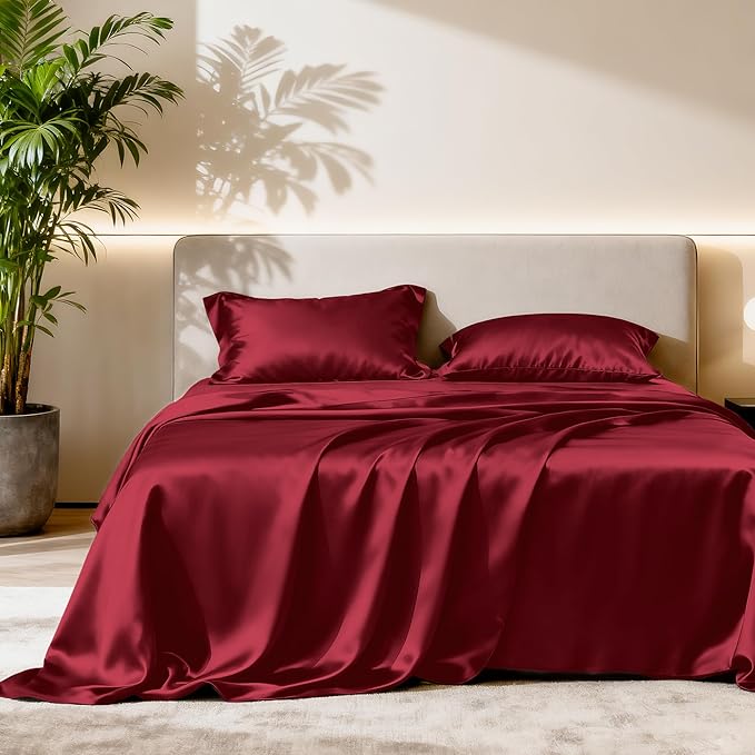 Love's cabin Satin King Sheet Sets by Lovescabin