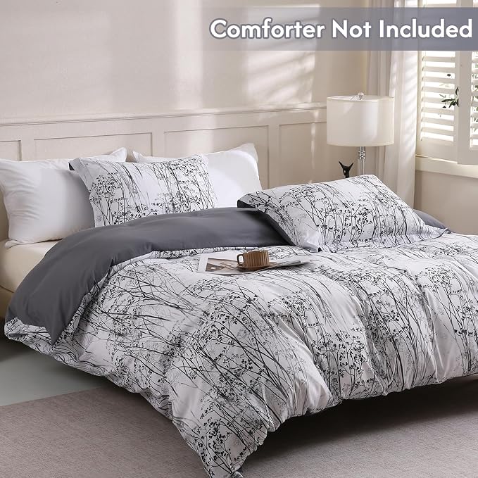 LONAVA King Botaincal 3 Pcs Duvet Cover Set, Breathable Soft Microfiber Deep - Image 2