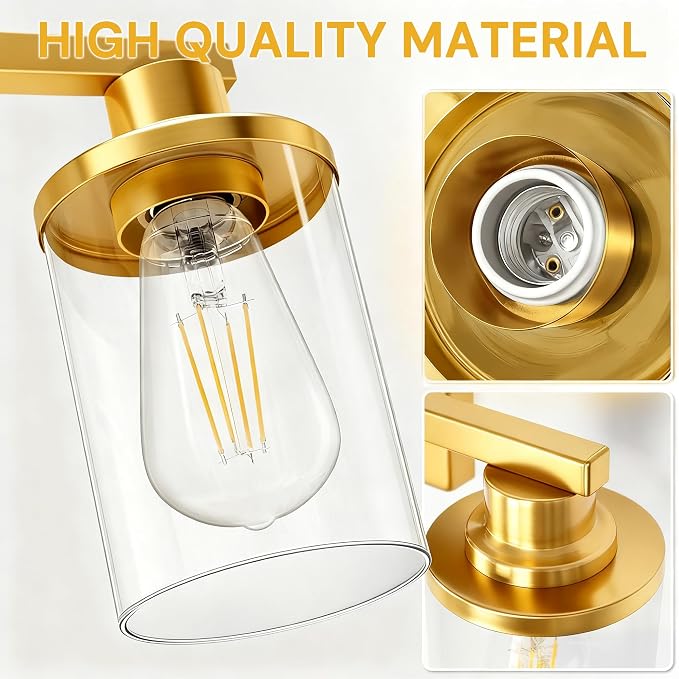 L LOHAS LED 3 Light Bathroom Vanity Light, Vanity Lights - Image 6